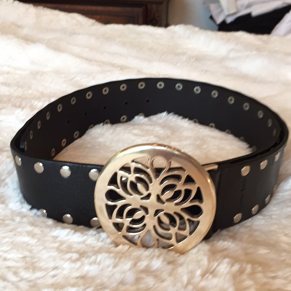 Calvin Klein  leather belt back studded